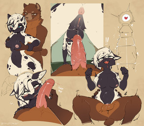 5_fingers abdominal_bulge all_fours anthro anthro_on_anthro anthro_penetrated anthro_penetrating anthro_penetrating_anthro anthro_pov anus areola arm_support balls balls_deep big_penis black_body black_fur black_nose blue_eyes blush bodily_fluids breast_grab breasts brown_body brown_eyes brown_fur butt cervical_contact cockslap contact_onomatopoeia drooling duo erection eye_roll eyebrow_through_hair eyebrows female female_anthro female_penetrated fingers first_person_view forward_arm_support fur genital_fluids genitals hair hand_on_breast heart_eyes heart_in_uterus heart_symbol humanoid_genitalia humanoid_penis impact_onomatopoeia internal internal_vaginal larger_anthro larger_male looking_at_another looking_at_partner looking_pleasured looking_through looking_through_legs male male/female male_anthro male_penetrating male_penetrating_female male_pov multiple_angles multiple_positions navel nipples nude nude_anthro nude_female nude_male on_bottom on_top onomatopoeia open_mouth penetration penile penile_penetration penis penis_against_cheek penis_in_vagina penis_on_cheek penis_on_face plump_labia pull_out raised_inner_eyebrows reverse_cowgirl_position saliva saliva_string sex size_difference slap smaller_anthro smaller_female smile sound_effects spread_legs spreading tail tail_motion tailwag teeth text translucent translucent_hair uterus vaginal vaginal_fluid_string vaginal_fluids vaginal_fluids_on_penis vaginal_penetration vein veiny_penis vulva white_body white_fur white_hair white_inner_ear wide_hips berrypunchz blais sydney_(thehatmaster) bear hyena mammal hi_res