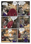 breasts brushfire buck_(brushfire) clothed clothing comic deer english_text equid equine female group hi_res horse male male/female mammal miss_brush_(brushfire) mule_deer new_world_deer text the_stable wakuda_(brushfire)
