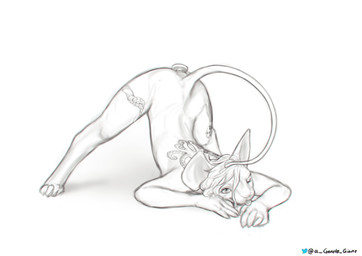 anal anal_penetration anthro anus ass_up blep butt buttplug buttplug_in_ass buttplug_insertion digitigrade female hairless jack-o'_pose looking_at_viewer object_in_ass one_eye_closed penetration plug_(sex_toy) plug_insertion pose sex_toy sex_toy_in_ass sex_toy_insertion simple_background solo tail tattoo tongue tongue_out white_background wink the_gentle_giant daniela_idril domestic_cat felid feline felis hairless_cat mammal sphynx_(cat) 2021 greyscale hi_res monochrome