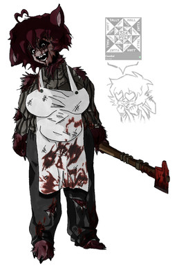 anthro apron axe barefoot blood bloodytubbie bodily_fluids bottomwear breasts clothing creepy_face duo feet female hatchet heart_eyes heart_symbol male pants scary screencap shirt solo sweater topwear torn_bottomwear torn_clothing torn_pants torn_shirt torn_topwear kakuyamii tally_hall teletubbies yamaki lagomorph mammal teletubby absurd_res album_cover cover hi_res
