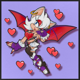 anthro armor back_wings blue_eyes boots breastplate breasts claws cleavage clothed clothing ear_piercing ear_ring eyeshadow female finger_claws fingerless_gloves footwear fur gloves handwear heart_symbol legwear makeup membrane_(anatomy) membranous_wings piercing red_eyeshadow ring_piercing shoes socks solo tan_body thigh_highs thigh_socks white_body white_fur wings anklebited sega sonic_the_hedgehog_(series) rouge_the_bat bat mammal 1:1 hi_res restricted_palette