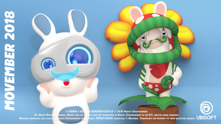 anthro arms_bent belly blue_background blue_belly blue_eyes blue_facial_hair blue_inner_ear blue_mustache clothing copyright_symbol duo facial_hair fur green_facial_hair green_mustache grey_eyelids hand_on_hip hand_on_own_hip hand_pawpads lidded_eyes light long_ears male male_anthro multicolored_body mustache noseless pawpads plant plant_pot pose potted_plant red_clothing red_underwear short_legs simple_background standing symbol tan_body tan_eyelids tan_pawpads tan_skin text two_tone_body underwear vines white_body white_fur perrine_lozinguez mario_bros mario_plus_rabbids_kingdom_battle movember nintendo raving_rabbids rayman_(series) ubisoft pirabbid_plant spawny elemental_creature flora_fauna hybrid lagomorph mammal piranha_plant rabbid 16:9 2018 3d_(artwork) autodesk_maya_(artwork) colored crossover dated digital_media_(artwork) english_description english_text hi_res lighting official_art shaded substance_painter_(artwork) widescreen zbrush_(artwork)