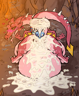 balls big_balls big_knot big_penis bodily_fluids bouncing_sound_effect butt cave cum cum_inflation cum_inside cum_splash cum_splatter cumflated_belly duo excessive_cum excessive_genital_fluids feet female feral genital_fluids genitals hindpaw hyper hyper_genitalia impregnation_request inflation knot knot_bulge knot_fucking male male/female paws penis sex size_difference thick_thighs blizzate mythology canid canine chimera dragon fox mammal mythological_creature mythological_scalie scalie hi_res