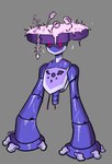 big_hands female flower flower_on_head grass grass_hair grey_background legless machine metallic metallic_body mouthless not_furry pink_eyes plant purple_body robotic_arm simple_background solo standing_on_hands wire snoutless undertale undertale_(series) undertale_yellow guardener_(undertale_yellow) humanoid robot robot_humanoid 2024 absurd_res digital_drawing_(artwork) digital_media_(artwork) hi_res