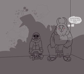 ambiguous_penetration anthro bone clothed clothing cuck_chair cuckold dialogue disturbed electronics erection feet_in_air female for_a_head from_front_position fully_clothed group lying male male/female missionary_position on_back overweight overweight_male penetration screen screen_face sex skeleton television what cl0ckability deltarune undertale_(series) asgore_dreemurr sans_(undertale) tenna_(deltarune) toriel toriel_(deltarune) bovid caprine goat humanoid mammal object_head screen_head tv_head