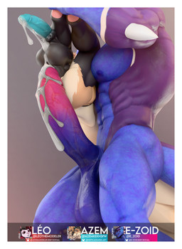 abs animal_genitalia anthro balls big_balls big_muscles big_pecs big_penis bodily_fluids cum cum_dripping_from_penis cum_in_ass cum_inside cum_on_penis cumshot ejaculation erection genital_fluids genitals horn huge_balls huge_penis humanoid_genitalia humanoid_penis hyper hyper_balls hyper_genitalia hyper_penis knot knotted_penis male male/male muscular muscular_anthro muscular_male nipples nude pecs penis sheath size_difference vein veiny_penis azemkek leodamodeler_(modeler) mythology azem_(azemkek) zoid_(e-zoid) canid canine dragon draksune fox fox_spirit hybrid mammal mythological_creature mythological_scalie scalie absurd_res hi_res