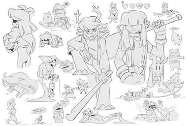 anthro baseball_bat bat_(object) clothing female group horn male melee_weapon shirt simple_background sword topwear weapon white_background akanemnon deltarune undertale undertale_(series) annoying_dog_(undertale) asriel_dreemurr chara_(undertale) dess_holiday frisk_(undertale) gaster kris_dreemurr bovid canid canine canis caprine deer domestic_dog goat human mammal new_world_deer reindeer 2026 digital_media_(artwork) hi_res nonbinary_(lore)