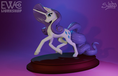 elegant elements_of_harmony ewc_workshop feral figurine horn kindness sculpture solo statue sunny_way friendship_is_magic hasbro my_little_pony mythology rarity_(mlp) equid equine mammal mythological_creature mythological_equine unicorn 3d_(artwork) 3d_model_showcase digital_media_(artwork) hi_res zbrush_(artwork)