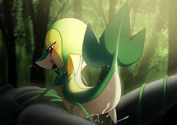 animal_genitalia bestiality blush bodily_fluids cloaca cloacal cloacal_penetration cowgirl_position cum cum_in_cloaca cum_inside detailed_background dominant dominant_female duo erection female female_on_human female_on_top female_penetrated feral feral_penetrated foreshortening forked_tongue from_front_position genital_fluids genitals human_on_feral human_penetrating human_penetrating_feral interspecies larger_sub lying male male/female male_on_bottom male_on_feral male_penetrating male_penetrating_female nature nude on_back on_bottom on_top outside penetration penis plant pokephilia questionable_consent restrained sex size_difference smaller_penetrated submissive tongue vines katahane3 nintendo pokemon anon generation_5_pokemon human mammal pokemon_(species) snivy 2018 green_theme hi_res