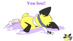 beverage black_body black_fur feral fur lying male milkshake on_side scarf simple_background solo text white_background yellow_body yellow_fur young pichu90 grimace_shake mcdonald's nintendo pokemon sparks_pichu generation_2_pokemon pichu pokemon_(species) english_text meme male_(lore)