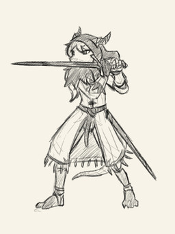 4_toes 5_fingers anthro biped bottomwear clothed clothed_anthro clothed_female clothing feet female fingers front_view fully_clothed fully_clothed_anthro fully_clothed_female hair holding_melee_weapon holding_object holding_sword holding_weapon horn melee_weapon simple_background solo standing sword tail toes topwear weapon sealer4258 mythology llyana_(sealer4258) dragon mythological_creature mythological_scalie scalie 2025 digital_drawing_(artwork) digital_media_(artwork) hi_res