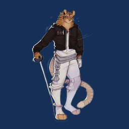 anklet anthro bandaged_wrist bangle black_eyes bracelet cjk_character clothing countershading fencer foil footwear fur gloves gold_(metal) gold_jewelry handwear holding_object holding_weapon hoodie jewelry long_tail male melee_weapon necklace one_glove orange_body orange_fur purple_sclera rim_light sash solo striped_body striped_fur stripes sword tail text toeless_footwear topwear unzipped weapon whiskers zipper cerberussenn yeon_soho_(cerberussenn) felid mammal pantherine tiger 1:1 absurd_res alpha_channel hi_res korean_text signature