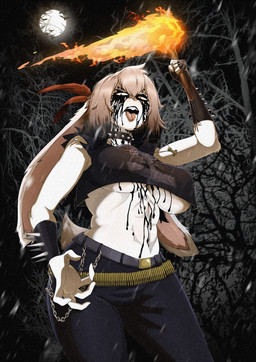 abs alternative_fashion anthro big_breasts black_metal bracelet breasts collar corpse_paint curvy_figure female floppy_ears fur jewelry lop_ears metalhead mjolnir_necklace muscular muscular_anthro muscular_female nipple_outline red_eyes solo spiked_bracelet spiked_collar spikes standing torch under_boob white_body white_fur ifhy_(artist) shea_(blackmetalbnuuy) domestic_rabbit lagomorph leporid lop_rabbit mammal oryctolagus rabbit hi_res nonbinary_(lore)