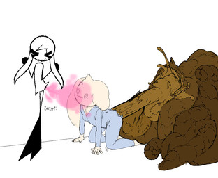 all_fours blue_onesie clothing duo excessive_feces eyes_closed fart fart_cloud farting_on_another feces feces_on_ground feces_pile female female_farting fur hyper hyper_feces male male_pooping onesie pink_fart_cloud pooping pooping_on_floor scatplay simple_background smile spiral spiral_eyes torn_clothing white_background white_body white_fur tiosqr lagomorph leporid mammal rabbit 2026