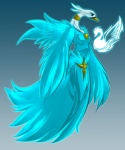 anthro beak breasts feathered_wings feathers featureless_breasts female non-mammal_breasts solo wings bleedman valerie_(dragonman32) avian bird spirit undead