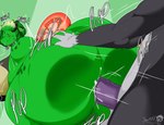 ambiguous_penetration anthro big_breasts big_butt bite biting_lip breasts butt butt_grab butt_jiggle dialogue female female_penetrated food fruit green_background green_body green_eyes green_hair hair hand_on_butt huge_butt hyper hyper_butt jiggling looking_back male male/female male_penetrating male_penetrating_female onomatopoeia penetration penile penile_penetration plant sex simple_background sound_effects text thick_thighs tomato vegetable masterj291 salazia_greenwood sumner barghest elemental_creature flora_fauna 2025 digital_media_(artwork) hi_res