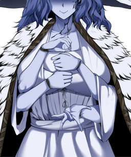 4_arms 5_fingers arms_bent biped blue_body blue_hair blue_skin breasts cape closed_smile clothed clothed_female clothed_humanoid clothing collarbone cracked_skin doll doll_joints dress female female_humanoid fingers front_view fur_cape fur_clothing gesture hair humanoid_hands long_hair mouth_closed multi_arm multi_limb nails not_furry simple_background smile solo suggestive suggestive_gesture white_background white_clothing white_dress owner_(artist) elden_ring fromsoftware ranni_the_witch animate_inanimate humanoid living_doll 2022 absurd_res digital_media_(artwork) hi_res shaded soft_shading