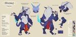 anthro blue_body blue_fur collar fire flaming_tail fur hair long_ears long_hair male red_eyes slightly_chubby solo spiked_collar spikes tail text tusks yellow_sclera jawsandcorp mythology hydroplane canid canid_demon canine demon hellhound mammal mythological_canine mythological_creature tibicena absurd_res english_text hi_res