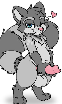 anatomically_correct anatomically_correct_genitalia anatomically_correct_penis animal_genitalia animal_penis anthro balls big_tail canine_genitalia canine_penis erection fluffy fluffy_tail fur genitals grey_body grey_fur hand_on_penis holding_penis knot knotted_penis looking_at_viewer male masturbation penile penile_masturbation penis sheath shortstack solo standing tail urethra xenoyia kalen_(xenoyia) canid canine mammal raccoon_dog tanuki 3:5 digital_media_(artwork) full-length_portrait low_res oekaki pawprint.ing_(artwork) portrait