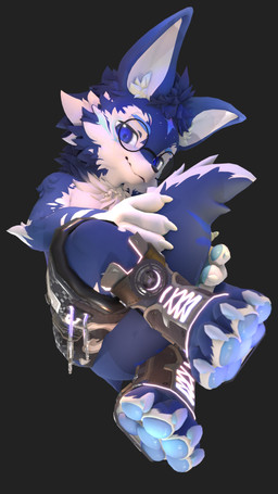 4_toes anthro black_background blue_body blue_eyes blue_pawpads bottomwear clothing crossed_legs eyewear feet glasses holding_own_tail holding_tail kemono male mouth_closed pawpads shorts simple_background sitting solo stirrup_footwear tail tail_hug toes young nekokaii canid canine canis mammal wolf 3d_(artwork) 4k 9:16 absurd_res digital_media_(artwork) hi_res