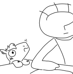 ambiguous_gender anthro clothed clothing paper plushie simple_background the_weaver toybox_pals anon colt_(weaver) animate_inanimate equid equine horse human mammal comic line_art monochrome