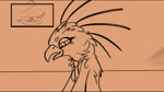 angry animatic anthro duo food fur humor jojo_pose male sound_effects voice_actor_joke muffinlicious mythology accipitriform avian bird dragon furred_dragon furred_scalie mythological_creature mythological_scalie scalie secretary_bird 16:9 animated hi_res long_playtime sound voice_acted webm widescreen