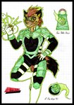 anthro black_border border clothed clothing eyewear female fur goggles hair markings open_mouth paws ring simple_background smile smiling_at_viewer solo spots spotted_body spotted_fur tail text white_background cougar_leon dc_comics green_lantern_(series) autumn_williams humanoid hyena mammal spotted_hyena were werehyena 2022 colored colored_pencil_(artwork) comic english_text graphite_(artwork) hi_res pencil_(artwork) traditional_media_(artwork)