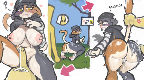 ahegao anthro areola barely_visible_genitalia barely_visible_vulva beanie big_areola big_breasts big_nipples blush bodily_fluids breasts clothed clothing clothing_lift cum cum_inside duo ear_piercing erection female fur genital_fluids genitals hat headgear headwear heart_symbol huge_breasts humanoid_genitalia humanoid_penis looking_pleasured male male/female multicolored_body navel navel_piercing nipple_piercing nipples partially_clothed penis piercing plant sitting sitting_on_ground slightly_chubby steam sweat tail thick_thighs vulva yellow_eyes moril epic_games fortnite meow_skulls peely banana_humanoid calico_cat domestic_cat elemental_creature elemental_humanoid felid feline felis flora_fauna humanoid mammal plant_humanoid absurd_res digital_media_(artwork) english_description hi_res