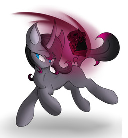 black_hair black_tail blue_eyes female feral fur grey_body grey_fur hair horn looking_aside no_pupils quadruped simple_background solo tail toony unicornomicon white_background thelasthope mythology them's_fightin'_herds fhtng_the_unspeakable oleander_(tfh) equid equine mammal mythological_creature mythological_equine unicorn 2015 digital_media_(artwork)