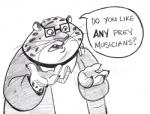 2016 anthro benjamin_clawhauser caliosidhe cheetah clothed clothing comic disney english_text felid feline fur low_res male mammal text zistopia zootopia