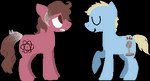 alternate_species ambiguous_gender cutie_mark duo eyes_closed feral feralized frown furrification nervous ponification smile style_emulation tail featherface hasbro my_little_pony welcome_to_night_vale carlos_the_scientist cecil_gershwin_palmer earth_pony equid equine horse mammal pony 2d_animation animated low_res short_playtime