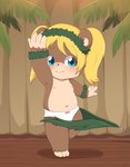 anthro blush clothed clothing dancing female loli nipples panties solo topless underwear wardrobe_malfunction young anonymous_artist banjo-kazooie rareware tooty bear mammal absurd_res hi_res