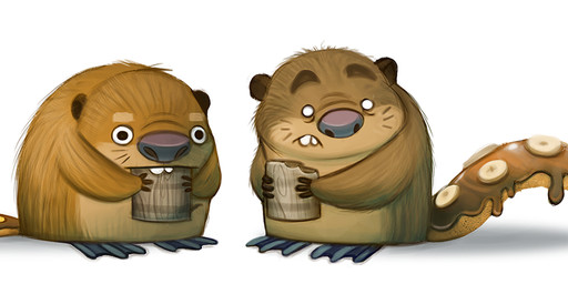 ambiguous_gender banana beaver_tail black_eyes brown_body brown_fur buckteeth candy chewing chocolate dessert duo eating eating_wood empty_eyes feral food fruit fur humor log plant pun simple_background teeth visual_pun white_background white_eyes wood piper_thibodeau m&m's mars_incorporated beaver mammal rodent digital_media_(artwork) digital_painting_(artwork) painting_(artwork)