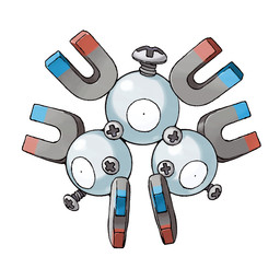 ambiguous_gender front_view horseshoe_magnet magnet metallic_body mouthless noseless not_furry round_body round_eyes screw simple_background solo white_background white_sclera ken_sugimori nintendo pokemon generation_1_pokemon magneton pokemon_(species) 1:1 full-length_portrait official_art portrait