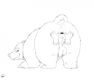animal_genitalia animal_penis anus aroused ass_up backsack balls bear_ears bestiality big_anus big_balls big_penis butt butt_grab disembodied_hand erection eyebrows feral fur furry_tail genitals hand_on_anus hand_on_butt head_down_ass_up holding_butt huge_anus looking_at_viewer looking_back looking_back_at_viewer male male_feral nude paws penis perineum plantigrade presenting presenting_hindquarters puffy_anus quadruped raised_tail rear_view short_tail simple_background small_tail solo spread_anus spread_butt spreading tail three-quarter_view tight_balls toony ursine_ears neemyart kuruk_(character) bear brown_bear grizzly_bear mammal ursidae ursine 2025 digital_drawing_(artwork) digital_media_(artwork) hi_res sketch
