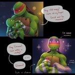 3_fingers anthro baby bedding blanket blush dialogue feeding_bottle female fingers holding_baby male mask open_mouth romantic romantic_couple shell simple_background smile speech_bubble teeth text young purplevelbeth teenage_mutant_ninja_turtles teenage_mutant_ninja_turtles_(2012) donatello_(tmnt) raphael_(tmnt) reptile scalie turtle 1:1 comic digital_media_(artwork) english_text hi_res one_page_comic brother_(lore) brothers_(lore) daughter_(lore) father_(lore) father_and_child_(lore) father_and_daughter_(lore) incest_(lore) parent_(lore) parent_and_child_(lore) parent_and_daughter_(lore) sibling_(lore)