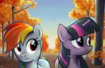 blue_fur daruqe equine female friendship_is_magic fur hair horn mammal multi-colored_hair my_little_pony outside pegasus purple_eyes purple_fur purple_hair rainbow_dash_(mlp) rainbow_hair sad tree twilight_sparkle_(mlp) unicorn wings
Rating: Safe
Score: 9
User: Lunaz
Date: April 12, 2014