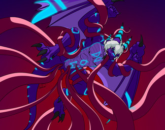 abs anal anal_penetration anthro athletic bdsm hair low-angle_view male membrane_(anatomy) membranous_wings navel_fetish navel_penetration nipples oral oral_penetration pecs penetration scales slit_penetration slit_play solo tail tentacle_in_ass tentacle_in_mouth tentacle_in_navel tentacle_in_slit tentacle_penetration tentacles ventral_scales wings the_tired_leo mythology grydir_dacanoor_(griffonki) dragon mythological_creature mythological_scalie scalie hi_res