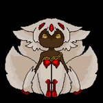 claws dark_body dark_skin female fur hair looking_at_viewer multi_tail simple_background tail transparent_background white_body white_fur white_hair yellow_eyes sosu-the-blue-wolf made_in_abyss faputa humanoid narehate 1:1 alpha_channel digital_media_(artwork) pixel_(artwork)