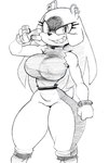 anthro big_breasts breasts ear_piercing ear_ring exposure_variation female piercing pose ring_piercing solo wide_hips kevinsano idw_publishing sega sonic_the_hedgehog_(comics) sonic_the_hedgehog_(idw) sonic_the_hedgehog_(series) surge_the_tenrec afrosoricid mammal tenrec 2023 hi_res