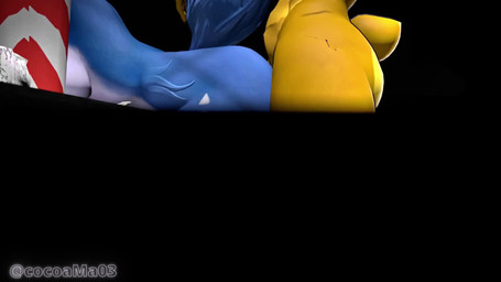 ambiguous_penetration anthro anthro_on_anthro anthro_penetrated anthro_penetrating anthro_penetrating_anthro areola balls balls_deep bareback bear_tail bent_over big_breasts blonde_hair blue_body blue_fur bodily_fluids bouncing_breasts bouncing_butt breasts butt checkered checkered_floor crossgender cum cum_inside cum_on_ground dark_areola dark_nipples dark_room erection female female_penetrated from_behind_position fur genital_fluids genitals gynomorph gynomorph/female gynomorph_penetrating gynomorph_penetrating_female hair holding_tail hollow_eyes inside intersex intersex/female intersex_penetrating intersex_penetrating_female leg_tattoo long_hair mtg_crossgender mti_crossgender multiple_angles office penetration penile penile_penetration penis scut_tail sex short_tail smile tail tail_hug tattoo thick_thighs thigh_tattoo wide_hips wide_smile yellow_body maoarahc cryptiacurves_(modeler) warfaremachine_(modeler) five_nights_at_freddy's fredina's_nightclub nintendo scottgames star_fox golden_freddy_(fnaf) krystal_(star_fox) type_0_(cryptiacurves) warfare_krystal bear canid canine fox mammal robot_anthro 16:9 3d_(artwork) 3d_animation animated crossover digital_media_(artwork) hi_res high_framerate no_sound short_playtime source_filmmaker_(artwork) video watermark widescreen