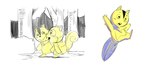 anthro biped chibi duo open_mouth outside plant scarf tree walking hikari_gamba gamba_no_bouken_(series) the_enchanted_journey glikko chipmunk ground_squirrel mammal rodent sciurid 2023 hi_res