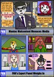 2021 anthro biped black_border border censored_text clothing collaboration comic detailed_background dialogue english_text female fur group hair hi_res kammypup kammypup_(artist) male necktie open_mouth runt_(artist) shirt sitting speech_bubble standing text topwear young