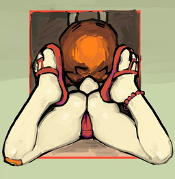 anklet anthro band-aid band-aid_on_knee band-aid_on_leg bandage beaded_anklet beaded_jewelry beads bent_legs border brown_hair butt butt_focus clothing feet female female_anthro flip_flops footwear fur hair humanoid_feet jewelry looking_forward lying monotone_body monotone_fur on_front outside_border plantigrade rear_view sandals scut_tail shoes short_tail simple_background solo spread_legs spreading tail thong toes underwear white_body white_fur young young_anthro young_female latchk3y arthur_(series) marina_datillo lagomorph leporid mammal rabbit 2025 digital_drawing_(artwork) digital_media_(artwork) shaded