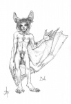 anthro athletic athletic_anthro athletic_male balls biped chest_tuft claws ear_piercing flaccid foreskin fur furgonomics furry-specific_piercing genitals hair helix_piercing looking_at_viewer male membrane_(anatomy) membranous_wings navel nipples nude partially_retracted_foreskin penis piercing realistic_wings simple_background smile solo standing tattoo toe_claws tragus tragus_piercing tuft white_background wing_piercing wings nephilia seraph bat mammal 2005 greyscale monochrome