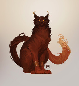 ambiguous_feral ambiguous_gender feral front_view fur logo looking_at_viewer mouth_closed orange_eyes orange_tail pupils red_body red_fur red_tail simple_background sitting solo tail whiskers white_pupils edvardiko felid mammal absurd_res artist_logo hi_res