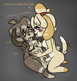 andromorph andromorph/gynomorph andromorph_penetrated anthro bodily_fluids breasts duo fondling from_front_position genitals gynomorph gynomorph_penetrating gynomorph_penetrating_andromorph gynomorph_penetrating_intersex in_heat intersex intersex/intersex intersex_penetrated intersex_penetrating intersex_penetrating_andromorph intersex_penetrating_intersex intimate love lying mastectomy_scar missionary_position on_back penetration penile penile_penetration penis penis_in_vagina praise saliva saliva_string scar sex simple_background tail tail_motion tailwag text vaginal vaginal_penetration y0urd3sir3 animal_crossing nintendo digby_(animal_crossing) isabelle_(animal_crossing) canid canine canis domestic_dog mammal digital_drawing_(artwork) digital_media_(artwork) english_text hi_res brother_(lore) brother_and_sister_(lore) incest_(lore) sibling_(lore) sister_(lore) twincest_(lore) twins_(lore)