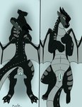 anus claws female feral genitals horn paws pussy solo spikes spread_wings tail wings kiumba_(artist) mythology wings_of_fire moonwatcher_(wof) dragon mythological_creature mythological_scalie nightwing_(wof) scalie hi_res