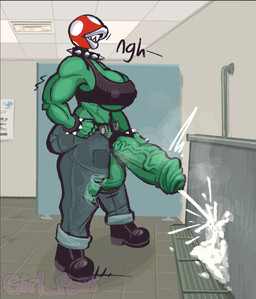 big_penis bodily_fluids bottomwear clothing cum cum_in_urinal denim denim_bottomwear denim_clothing ejaculation genital_fluids genitals gynomorph huge_penis hyper hyper_genitalia hyper_penis intersex jeans masturbation muscular muscular_gynomorph muscular_intersex pants penis plant semi_public solo standing torn_bottomwear torn_clothing torn_jeans torn_pants trough_urinal urinal conditional_dnp girl_poss mario_bros nintendo plantina_(girl_poss) elemental_creature elemental_humanoid flora_fauna humanoid piranha_plant plant_humanoid hi_res