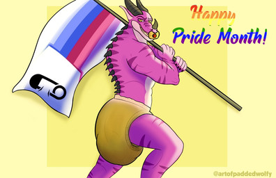 3_horns 5_fingers abdl abdl_pride_colors abs abstract_background anthro arched_eyebrow back_muscles back_spikes back_spines back_stripes belly big_diaper biped black_claws black_eyebrows black_finger_claws black_horn black_spikes black_spines blue_text bodily_fluids claws clothed clothing cocky cocky_smile confident confident_anthro confident_male countershade_face countershade_neck countershade_snout countershade_torso countershading curved_horn diaper diaper_fetish diaper_only dragon_ears eyebrows facial_horn facial_markings facial_stripes feces finger_claws fingers flag flag_(object) flagpole full_diaper gem genital_fluids gold_pacifier green_text head_horn head_markings holding_flag holding_object horn humanoid_hands lgbt_pride long_ears looking_at_viewer male markings multi_horn multicolored_text muscular muscular_anthro muscular_arms muscular_legs muscular_male neck_muscles neck_spikes neck_spines neck_stripes non-mammal_ears nose_horn object_in_mouth open_mouth open_smile orange_text pacifier pacifier_in_mouth pink_arms pink_back pink_belly pink_body pink_chest pink_countershading pink_ears pink_face pink_hands pink_inner_ear pink_legs pink_markings pink_neck pink_scales pink_snout pink_stripes pink_torso pointy_ears pride_color_flag prince purple_text rainbow_text red_text ridged_horn royalty ruby_(gem) sagging_diaper scales sharp_teeth short_horn simple_background small_horn smile smiling_at_viewer snout soiled_diaper solo spikes spikes_(anatomy) spines square_background striped_arms striped_back striped_body striped_face striped_legs striped_markings striped_neck striped_scales striped_thighs stripes tan_diaper teeth text thick_diaper thick_neck topless unclean_diaper urine used_diaper wearing_diaper wet_diaper yellow_background yellow_eyes yellow_text paddedwolfy lgbt_pride_month mythology zora_drakori dragon mythological_creature mythological_scalie reptile scalie artist_name colored digital_drawing_(artwork) digital_media_(artwork) hi_res portrait three-quarter_portrait